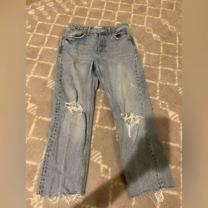 zara straight leg jeans